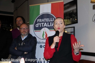 Giorgia Meloni a Viterbo per gli auguri di Natale di FdI