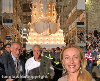 Giorgia Meloni al trasporto