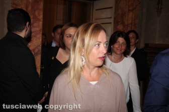 Giorgia Meloni al trasporto