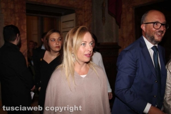 Giorgia Meloni al trasporto