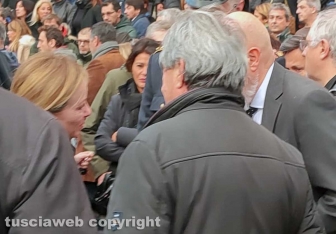 Civitavecchia - Giorgia Meloni al funerale di Nicoletta Golisano