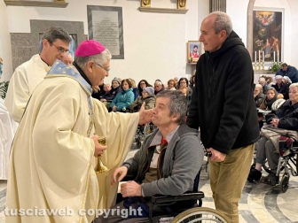 Viterbo - La Quercia - Giornata mondiale del malato - Festa della Madonna di Lourdes - Il vescovo Orazio Francesco Piazza