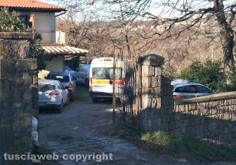 Ragazza trovata morta a Montefiascone - Il 118 sul posto