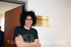 Il maestro Giovanni Allevi nella redazione di Tusciaweb