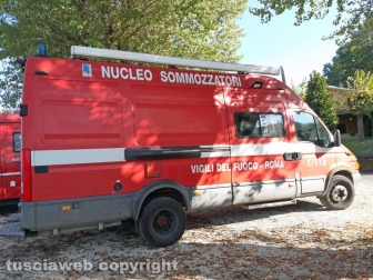 Montefiascone - Ragazzo scomparso - Le ricerche - Il nucleo sommozzatori dei vigili del fuoco