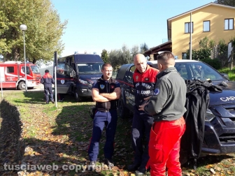 Montefiascone - Ragazzo scomparso - Le ricerche - Vigili del fuoco e carabinieri