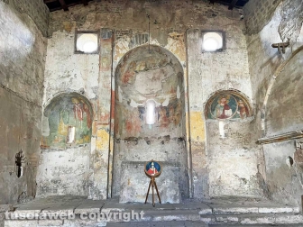 Gli affreschi della chiesa di Foro Cassio