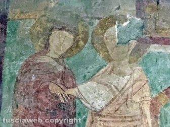 Gli affreschi della chiesa di Foro Cassio