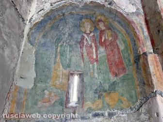 Gli affreschi della chiesa di Foro Cassio