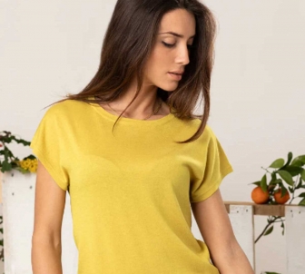 Gli Ambulanti di Forte dei Marmi® - T-shirt tinta unita senape