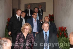 Il prefetto Antonella Scolamiero, il questore Gianfranco Urti, il pm Massimiliano Siddi
