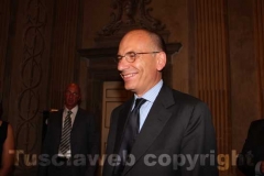 Il presidente del Consiglio Enrico Letta
