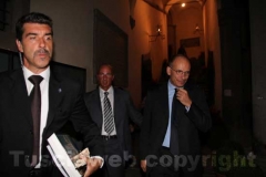 Il premier Letta lascia Palazzo dei Priori