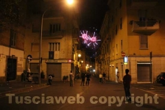 I fuochi d\'artificio dopo il trasporto