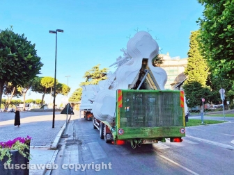 Viterbo - Santa Rosa - Gloria arriva in piazza del Comune