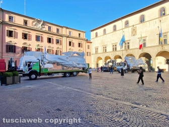 Viterbo - Santa Rosa - Gloria arriva in piazza del Comune
