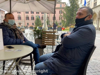 Grancini e Santucci dopo essere stati in comune