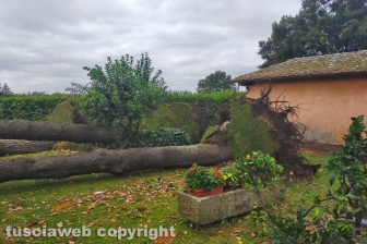 Maltempo - I danni all'abitazione in strada del Garinei