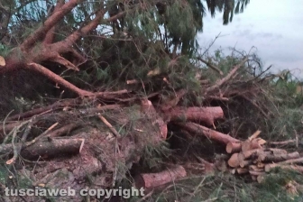 Maltempo - I danni all'abitazione in strada del Garinei