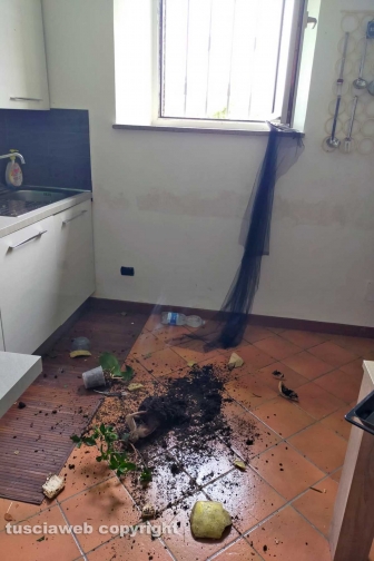 Maltempo - I danni all'abitazione in strada del Garinei