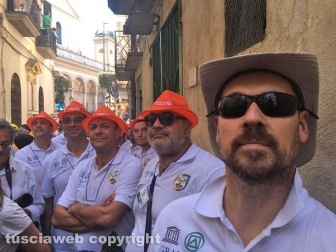 I facchini di Santa Rosa alla festa dei Gigli di Nola