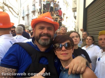 I facchini di Santa Rosa alla festa dei Gigli di Nola