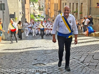 Viterbo - Santa Rosa 2023 - Il giro delle sette chiese - Il capo facchino Sandro Rossi