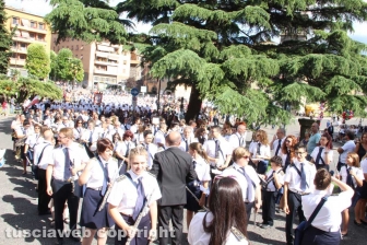 I facchini per le vie della città per il giro delle Sette chiese