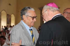 Celestini saluta il vescovo Fumagalli