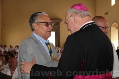 Celestini saluta il vescovo Fumagalli