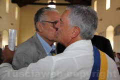 Nello Celestini e il presidente del Sodalizio Massimo Mecarini