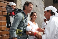 Raffaele Ascenzi al giro delle sete chiese con la famiglia