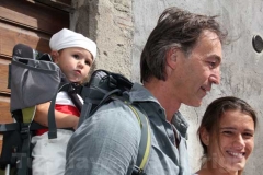Raffaele Ascenzi al giro delle sete chiese con la famiglia
