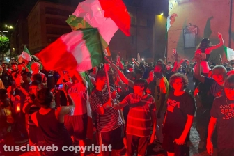Sport - Calcio - I festeggiamenti dei tifosi dopo la vittoria dell'Italia