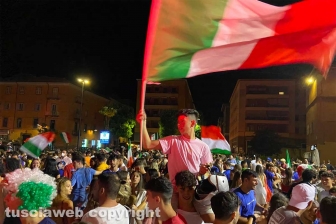 Sport - Calcio - I festeggiamenti dei tifosi dopo la vittoria dell'Italia