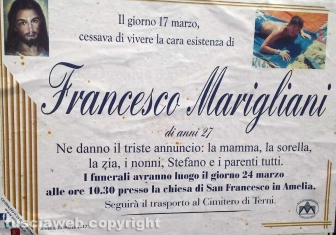 Amelia - I funerale di Francesco Marigliani