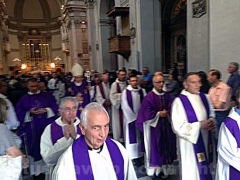 I funerali del padre agostiniano Renato Proietti Saveri - Foto Silvio Cappelli