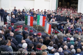 Gallese - I funerali del parà Tiziano Celoni