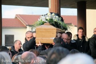 Tuscania - I funerali di Andrea Manca