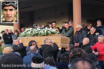 Tuscania - I funerali di Andrea Manca