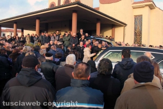 Tuscania - I funerali di Andrea Manca