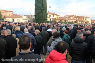 Tuscania - I funerali di Andrea Manca