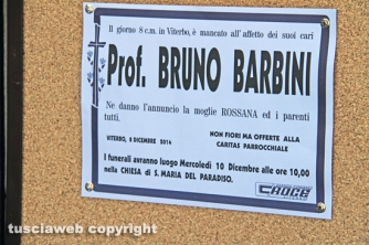 I funerali di Bruno Barbini