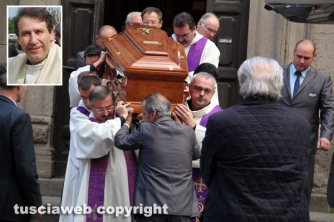 Viterbo - I funerali di don Giampaolo Manca