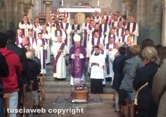 Viterbo - I funerali di don Giampaolo Manca