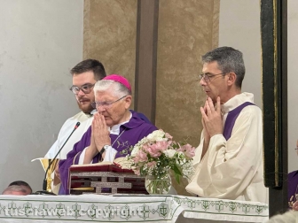 Viterbo - I funerali di don Ivo Bruni - Il vescovo Orazio Francesco Piazza