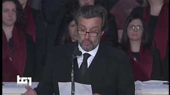 Roma - Nella chiesa degli artisti a piazza del Popolo i funerali di Fabrizio Frizzi