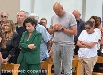 Viterbo - I funerali di Francesco Pio Marcoccia - Chiara Frontini e Giancarlo Martinengo