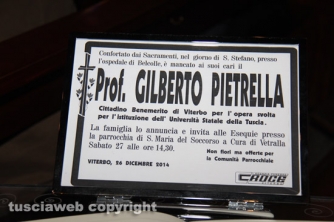 Vetralla - I funerali di Gilberto Pietrell