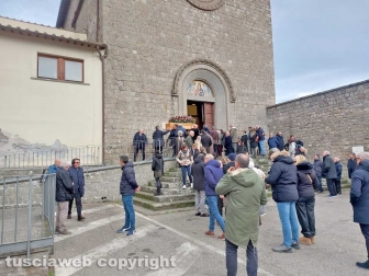 Viterbo - I funerali di Graziella Giuliobello